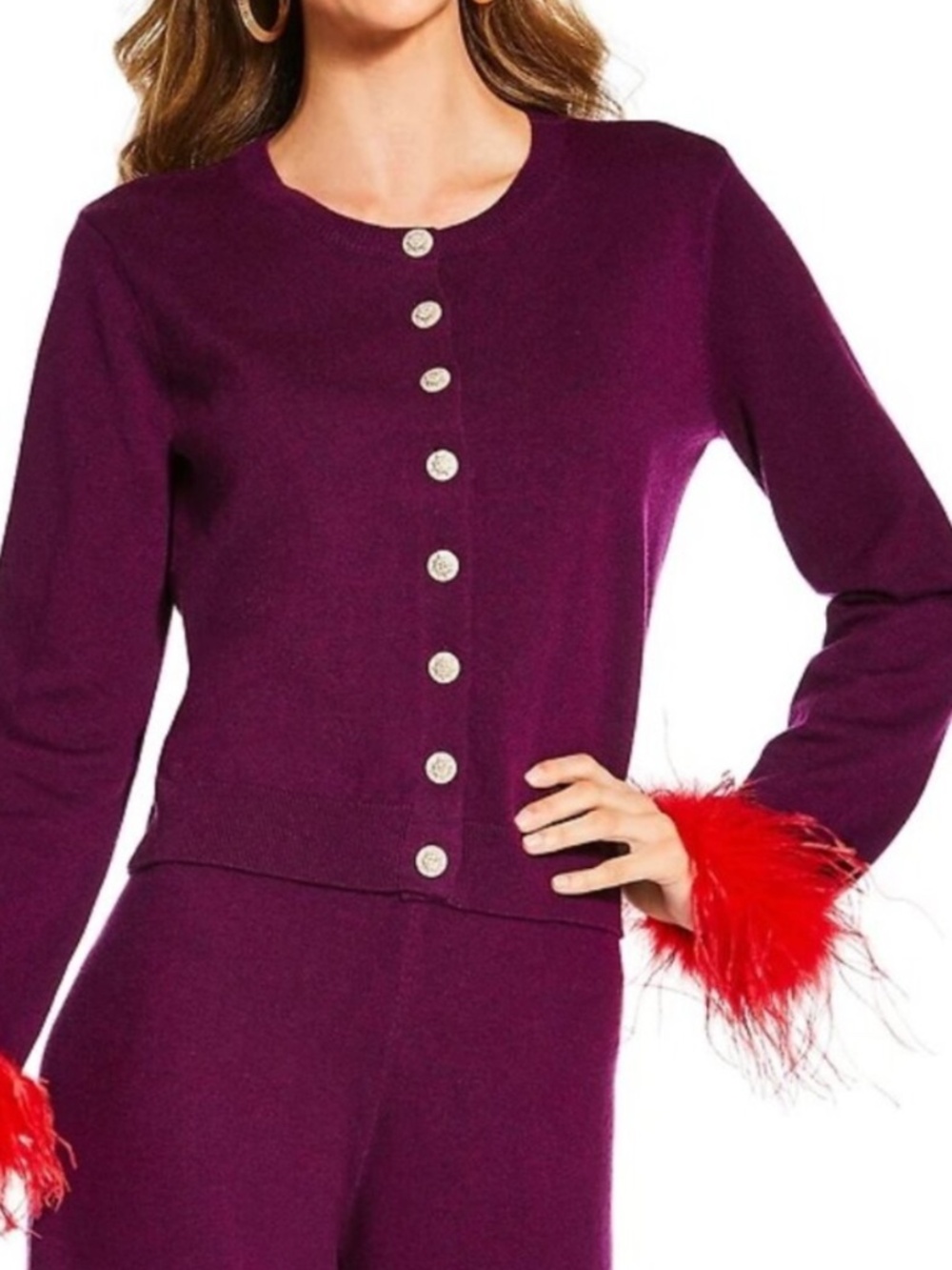 Antonio Melani x The Nat Note potion lele cardigan chula wool blend pants Large - Picture 4 of 12